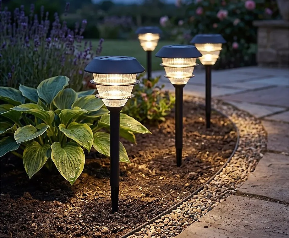 4-PACK Solar LED Grondlampen met Spies