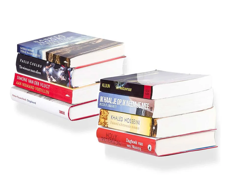 Set Van 2 Zwevende Boekenplanken - Origineel En Een Ware Eyecatcher!