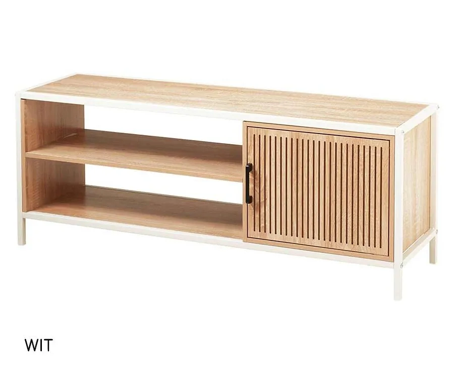 TV Meubel Met Kastje-Wit