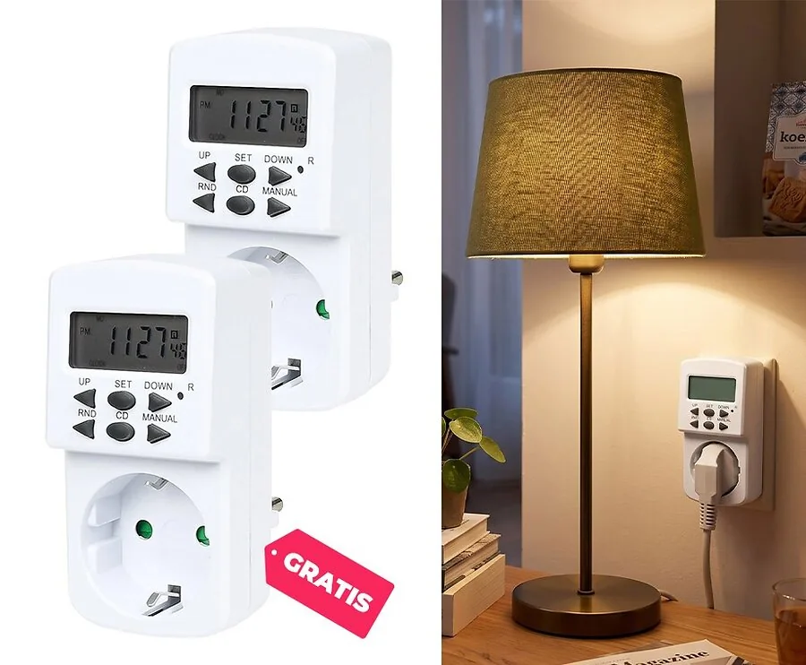 Tijdschakelaar Stekker Digitaal voor Binnen 230V