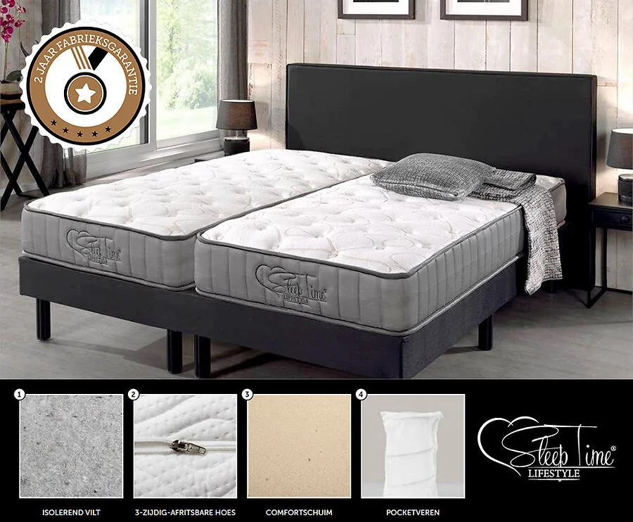 Sleeptime Full 3D Air Tencel® Pocketvering Matras - Voor Een Optimale Nachrust!