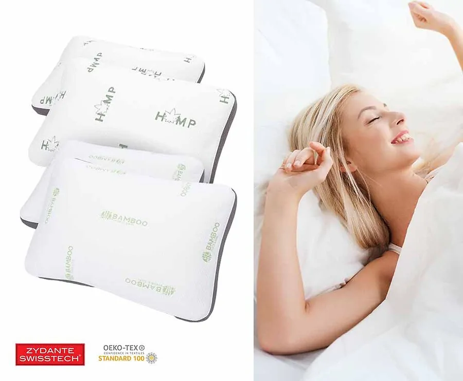 2-Pack Luxe Traagschuim Kussens - Keuze Uit 4 Verschillende Tijken!