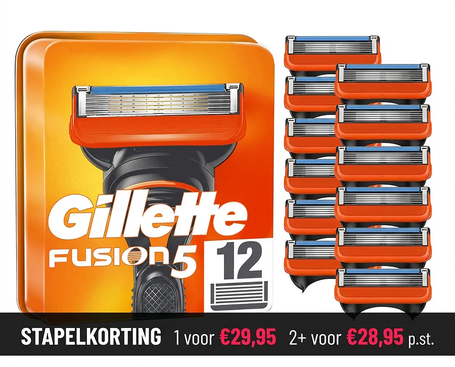 Gillette Fusion5 Scheermesjes 12 Stuks