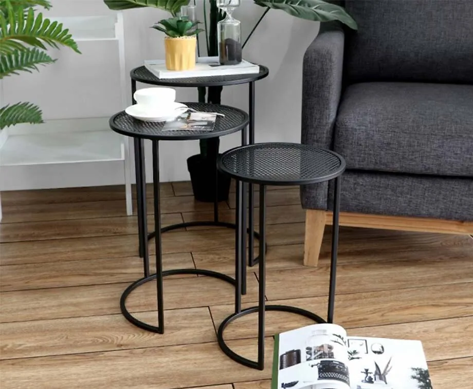 Set Van 3 Viggo Lifa Living Bijzettafels - Verschillende Opstellingen En Ontwerpideeën Mogelijk!
