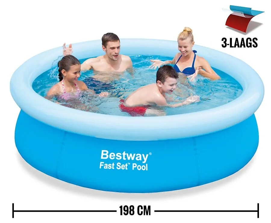 Bestway Familie Opblaaszwembad - Zeer Eenvoudig Op Te Zetten!