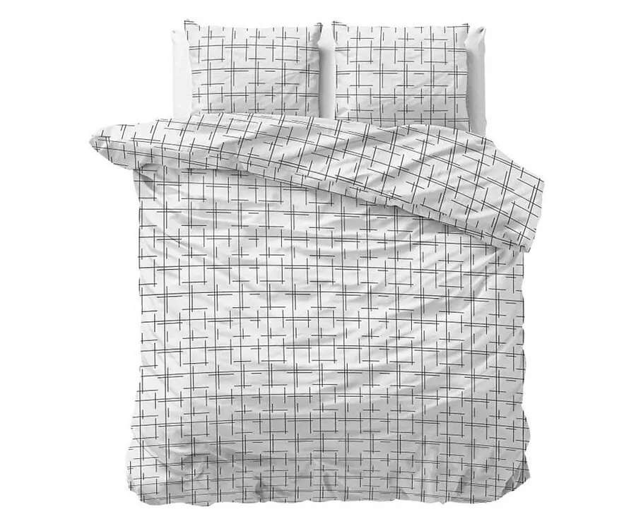 Sleeptime Dekbedovertrek - Lexi Wit - 240x200/220 | lits-jumeaux