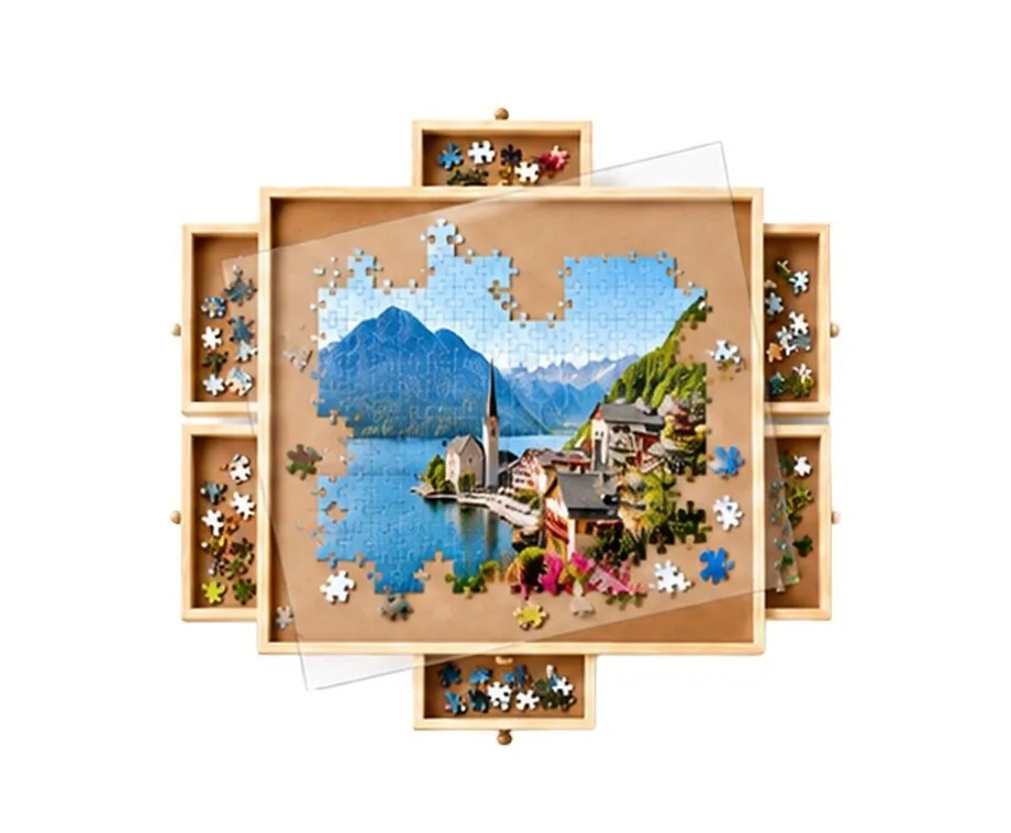 Houten Puzzeltafel 1.000 Stukjes met 6 Lades