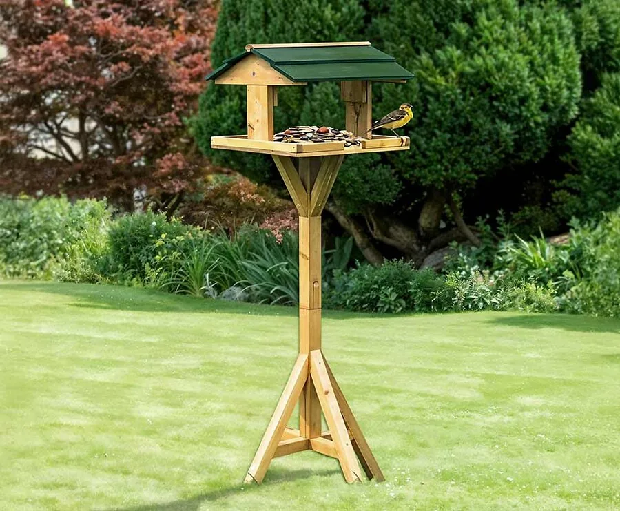 Vogel Voederhuis Hout - Geniet Van Vogels In De Tuin!