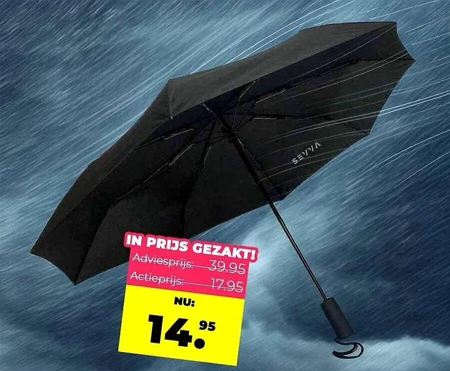 Onverwoestbare Stormparaplu