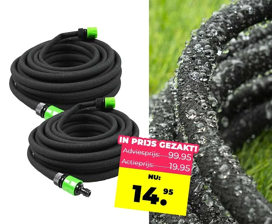 Kinzo Druppelslang 15 Meter Boven en Ondergronds