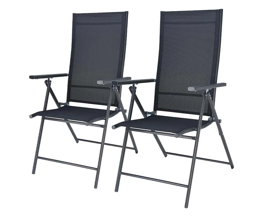 2-PACK Tuinstoelen Opvouwbaar - Comfortabel En Inklapbaar Voor Elke Buitenruimte!