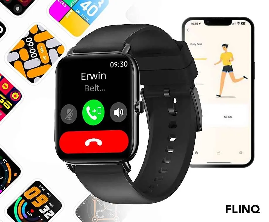 FlinQ Smartwatch Lunix - Met HD Amoled Scherm!