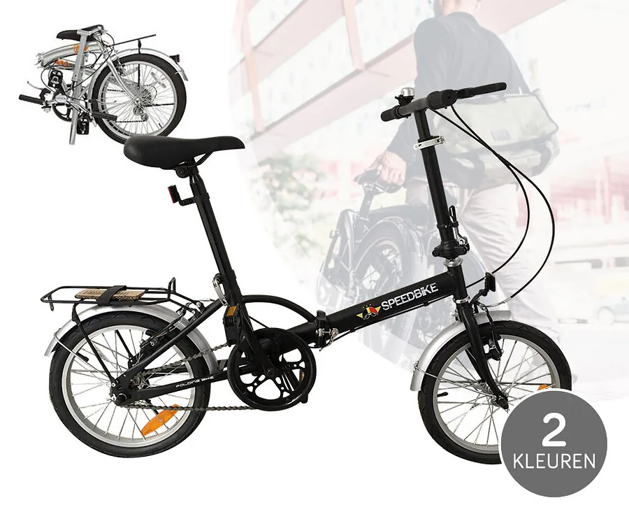 Speedbike 16'' Vouwfiets - Ideaal Voor Onderweg En Op Vakantie!
