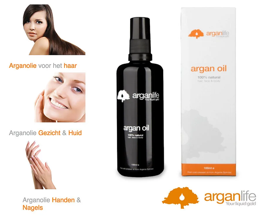 Arganlife Pure Arganolie 100 ml - Cosmetisch Wondermiddel Voor Huid En Haar!