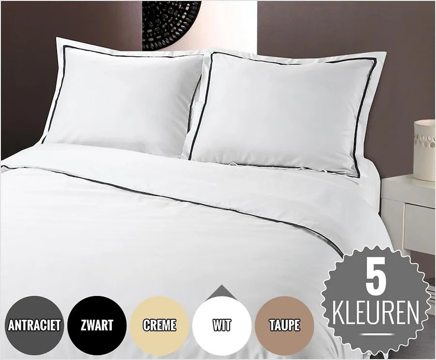 Luxe Zachte Hotel Linnen Dekbedovertrekken - Keuze Uit 5 Prachtige Kleuren!