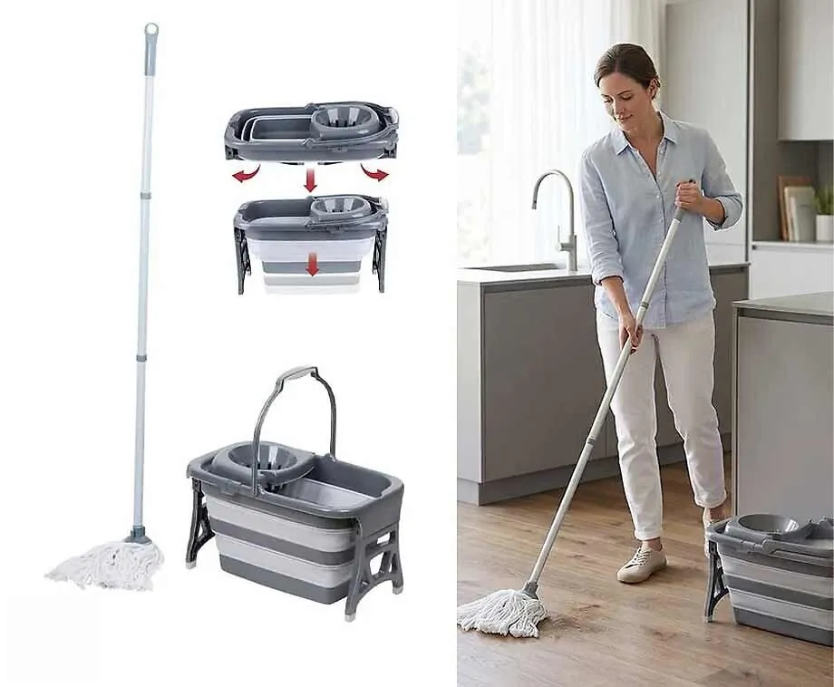 Dirt Devil Mop Met Opvouwbare Emmer
