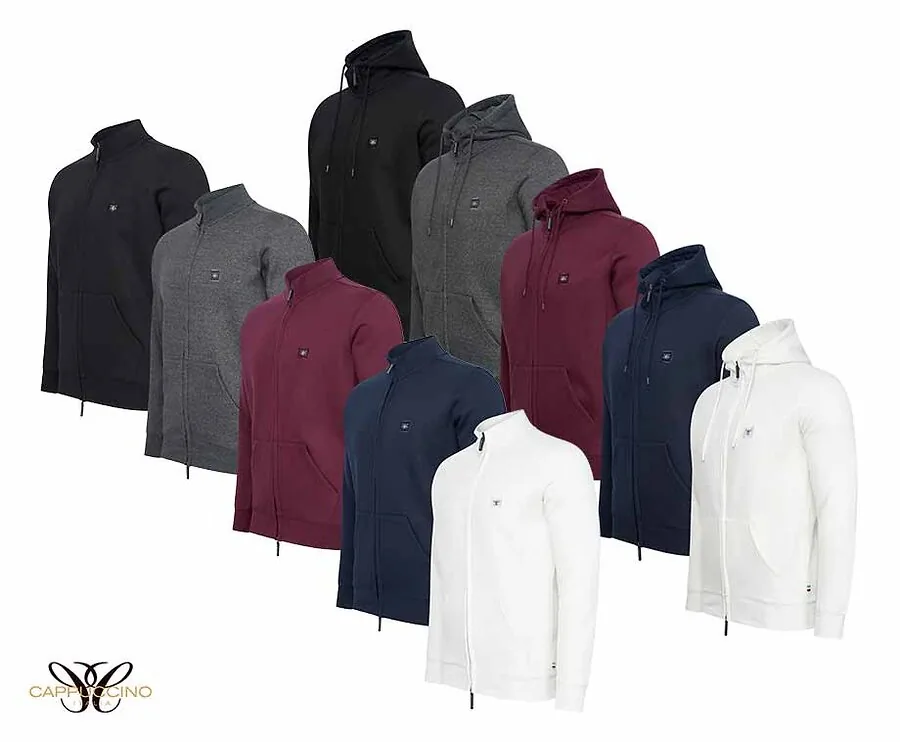 Cappuccino Full Zip Fleece Vest - In 2 Modellen En Verschillende Kleuren!