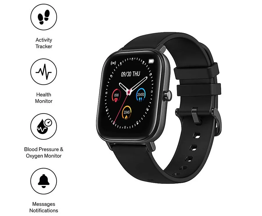 Sinji Smartwatch-Zwart