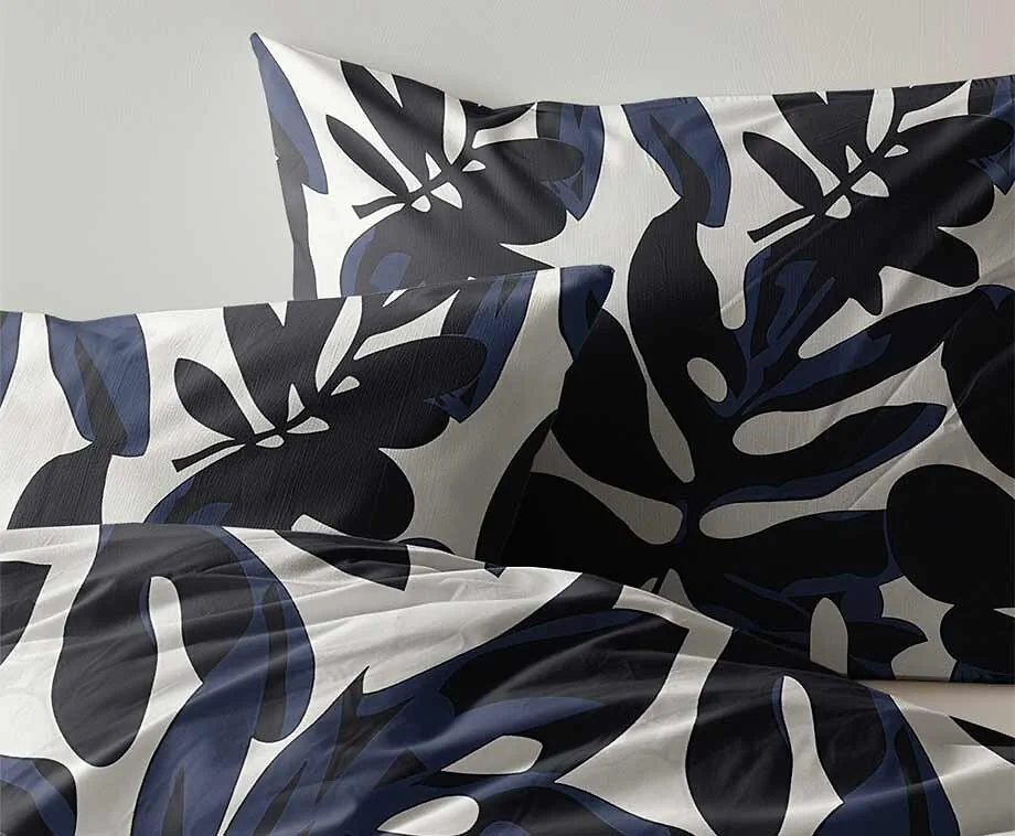 Dekbedovertrek Painted leafs 200 x 200/220 | 2-persoons