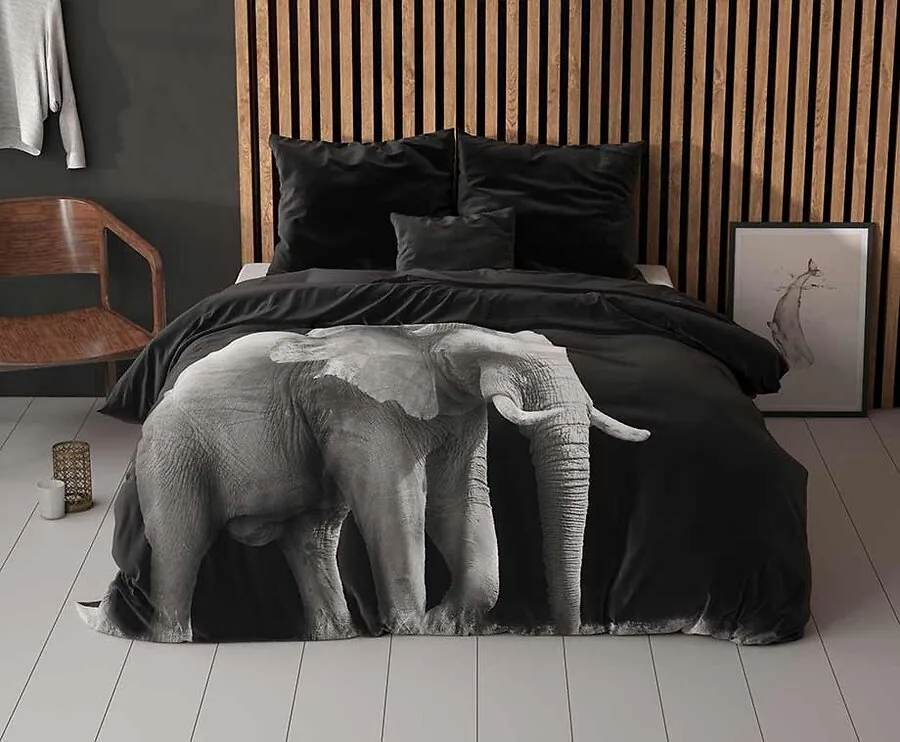 Sleeptime Dekbedovertrek - Elephant - 140 x 200/220 | 1-persoons