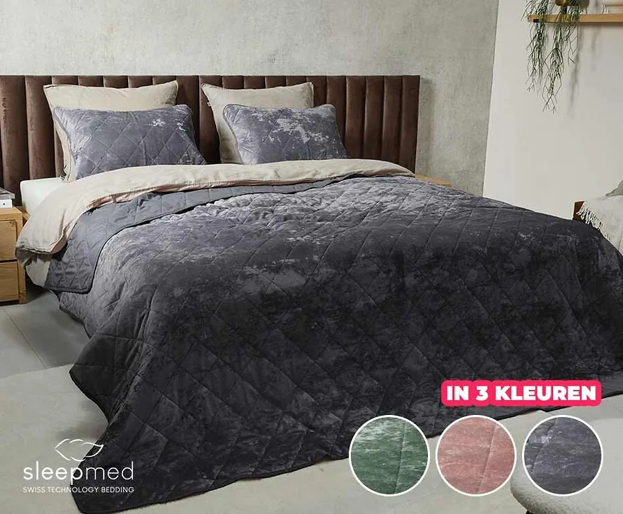 Velvet Bedsprei Inclusief Kussensloop - Luxe En Warm!