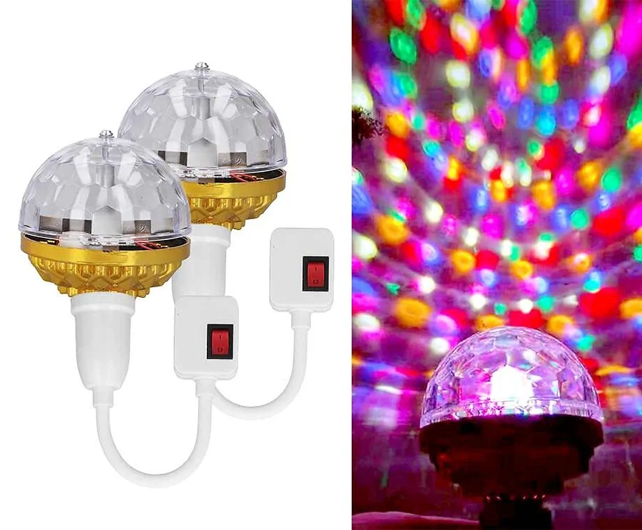 Draaiende Disco Lichtshowlamp - Vandaag 1+1 GRATIS!