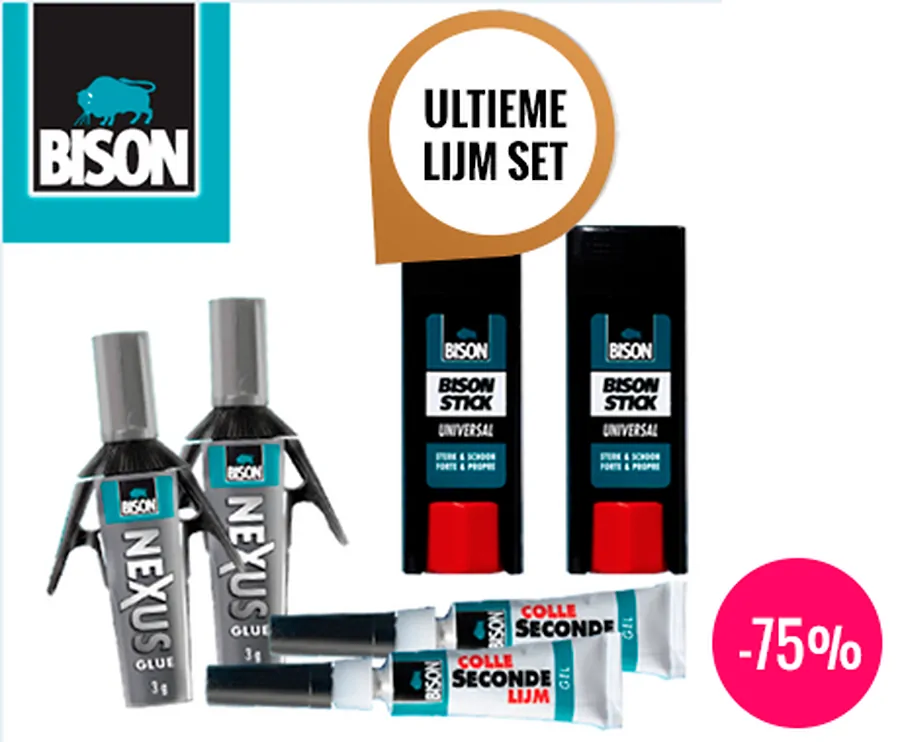 Bison Super Lijm - Multifunctionele 6 Delige Set