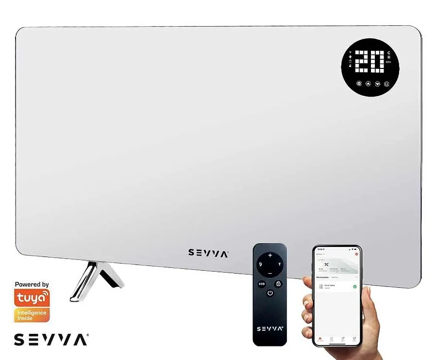 SEVVA® Slimme Infrarood Paneelverwarming Spiegel - Snel en Voordelig Verwarmen!