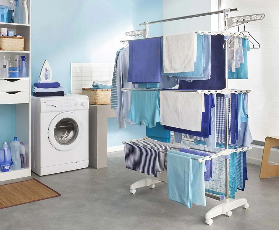 Herzberg Multifunctioneel Opvouwbaar Droogrek 20m - Alle Ruimte Voor Schone Was!