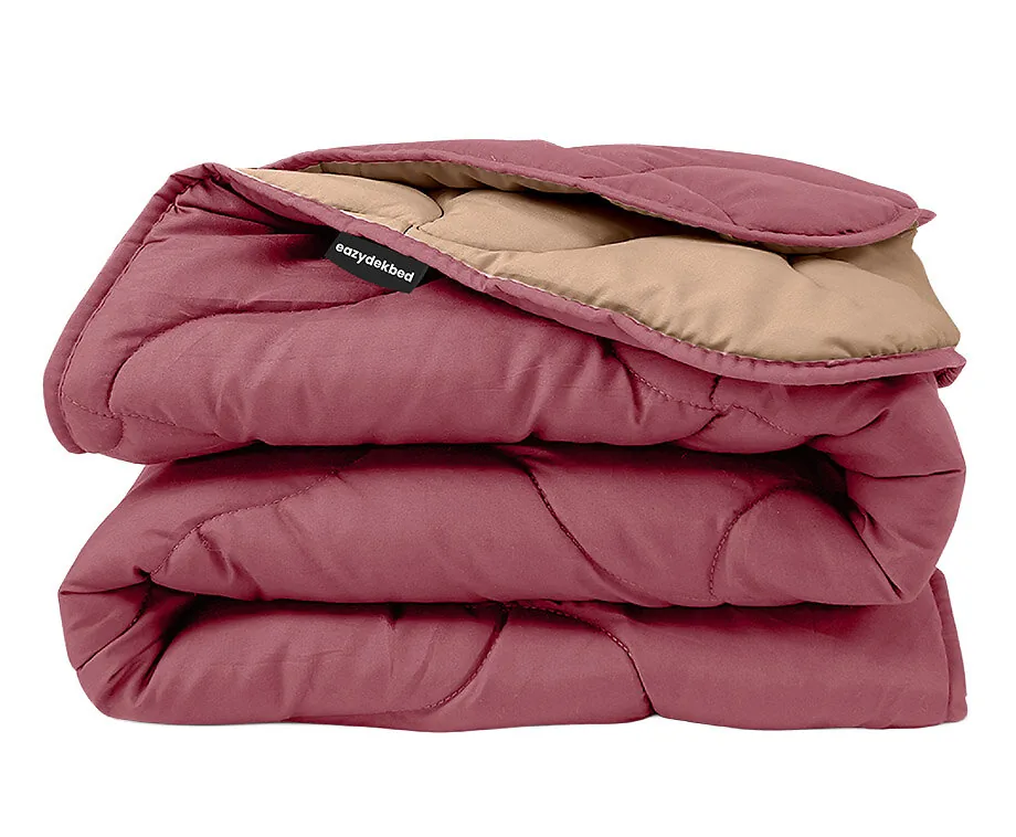 Dekbed Zonder Overtrek Zomer Vintage Roze / Taupe 140 x 200 cm
