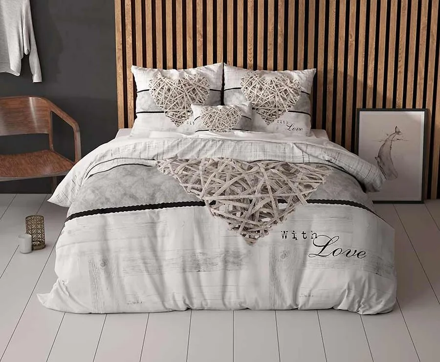 Sleeptime Dekbedovertrek - Home Is Heart - 200 x 200/220 | 2-persoons