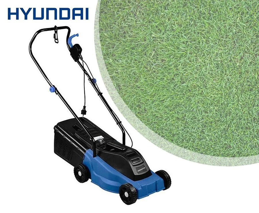 Hyundai Elektrische Grasmaaier 1000W - Krachtige Maaier Voor Ieder Gazon!