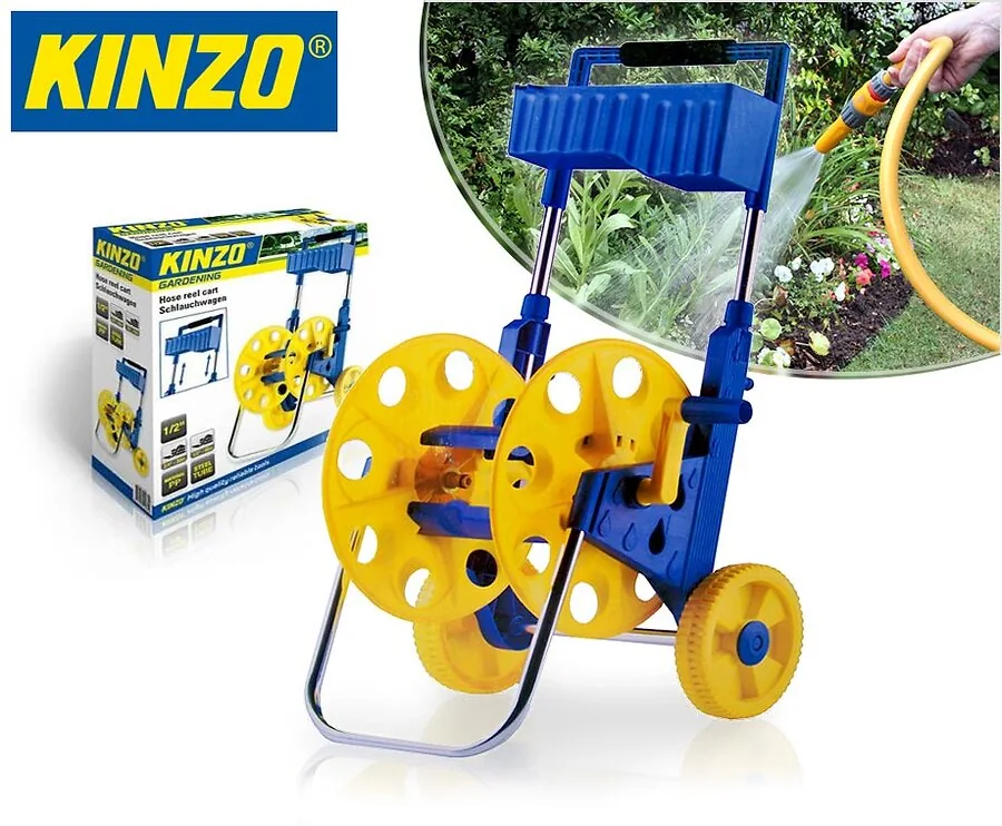 Kinzo Professionele Haspelwagen - De Ideale Manier Om De Tuinslang Netjes Op Te Bergen!
