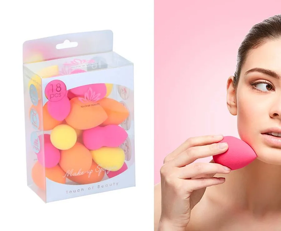 18-Delige Set Blendingsponjes - Perfect Concealer, Crèmecontouren En Blush Aanbrengen!
