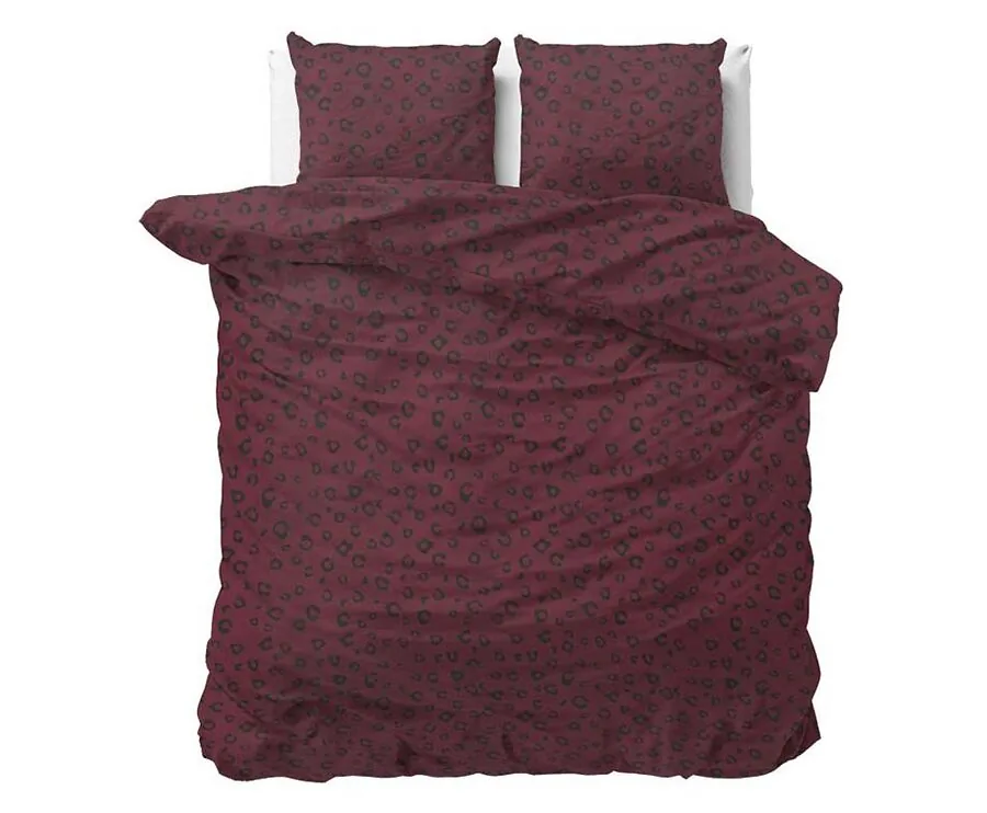 Sleeptime Dekbedovertrek - Jaxx Bordeaux - 200x200/220 | 2-persoons