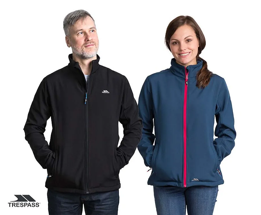 Trespass Softshell Jas Voor Mannen En Vrouwen - Verkrijgbaar In Diverse Kleuren!