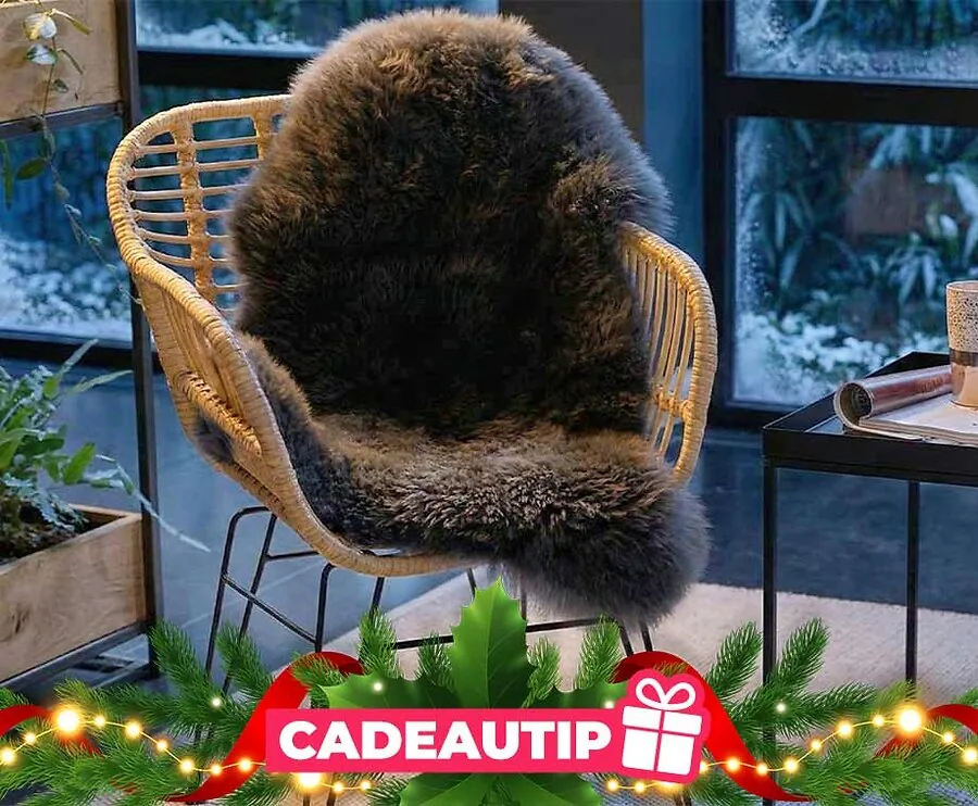 XL Schapenvacht Zwart - Gemaakt Van 100% Natuurlijke Schapenwol!