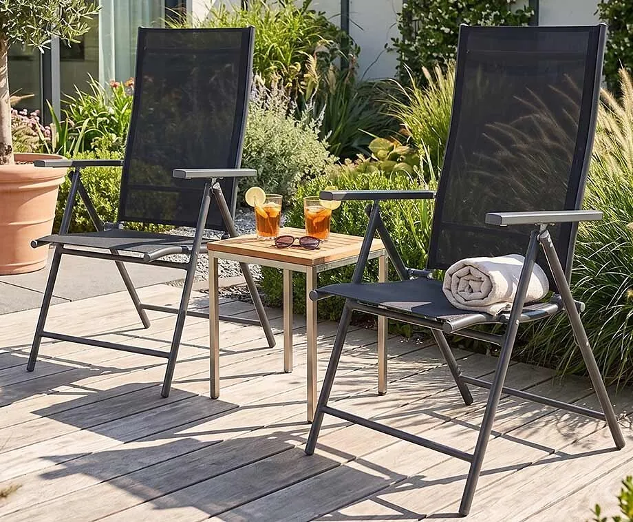 2-PACK Tuinstoelen Opvouwbaar - Comfortabel En Inklapbaar Voor Elke Buitenruimte!