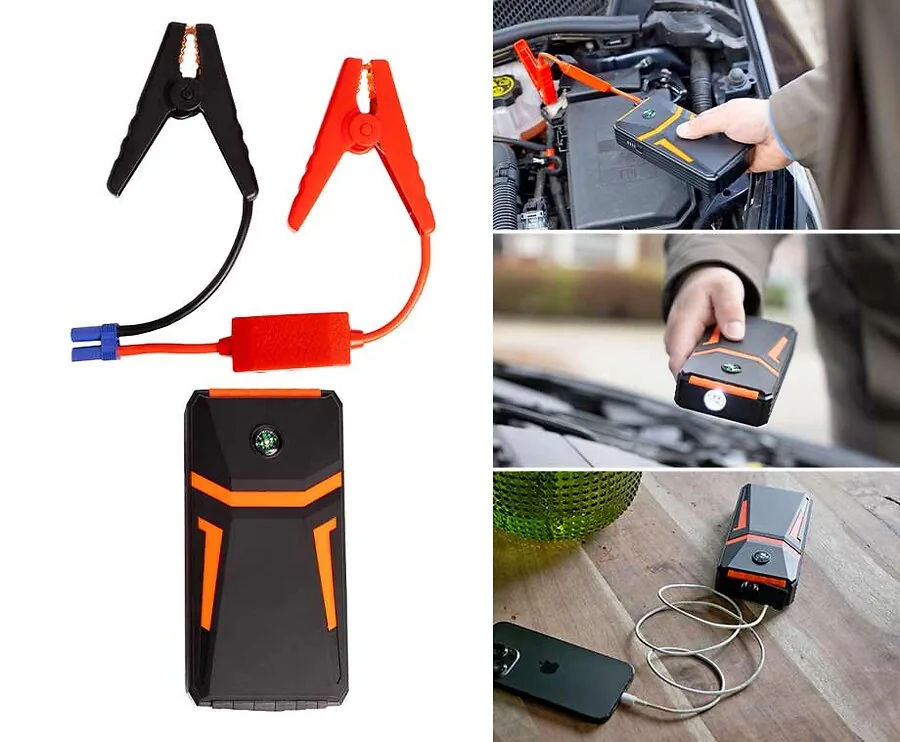 Draadloze Jumpstarter - Met Powerbank, Zaklamp En Meer!
