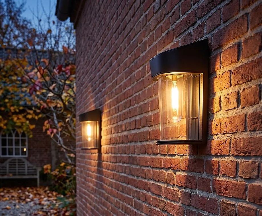Solar Wandlamp Buiten met LED Vlameffect