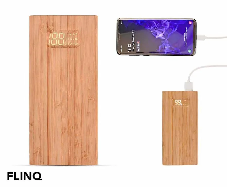 Bamboo 10.000 mAh Powerbank - Super Krachtige Oplader!