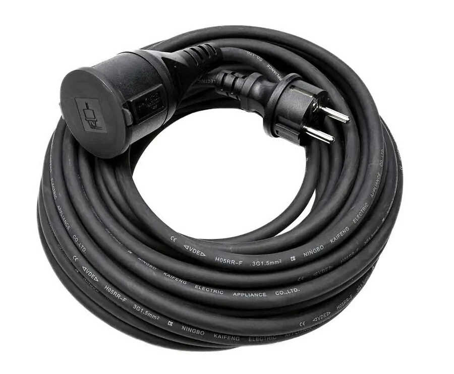 Verlengsnoer Rubber 15 Meter IP44