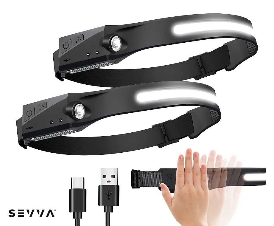 Oplaadbare Hoofdlamp 1+1 GRATIS - Met Power LED Strip!