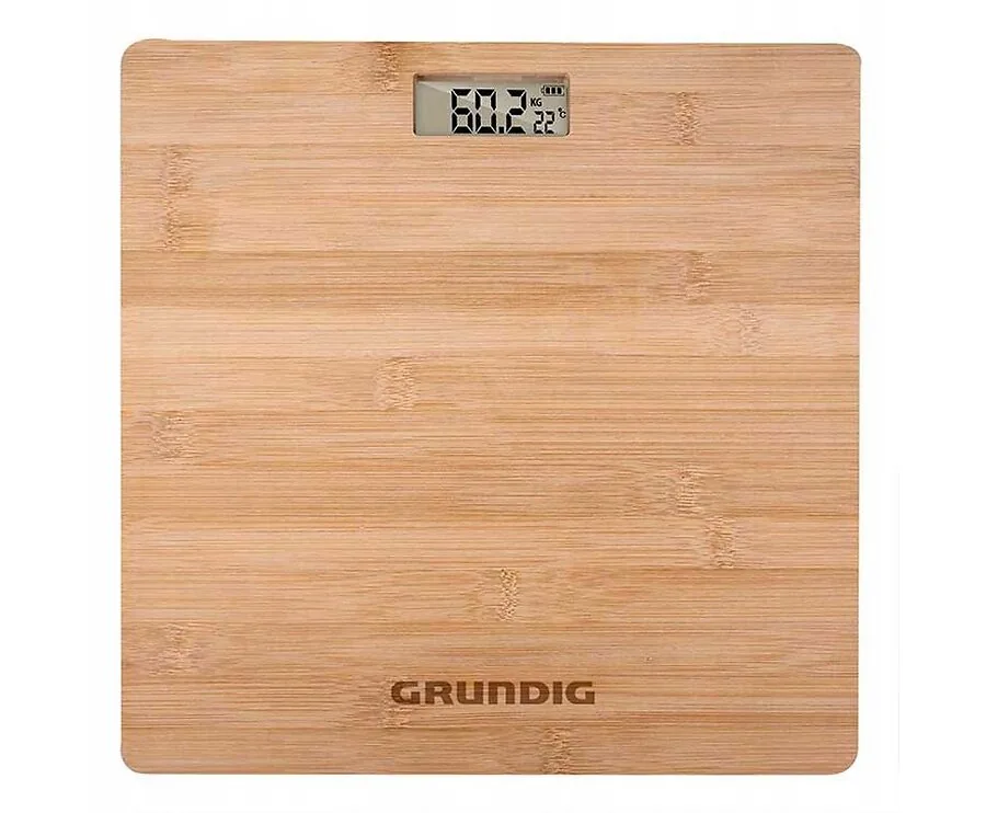 Grundig Stijlvolle Bamboo Weegschaal - Mooi In Iedere Badkamer!