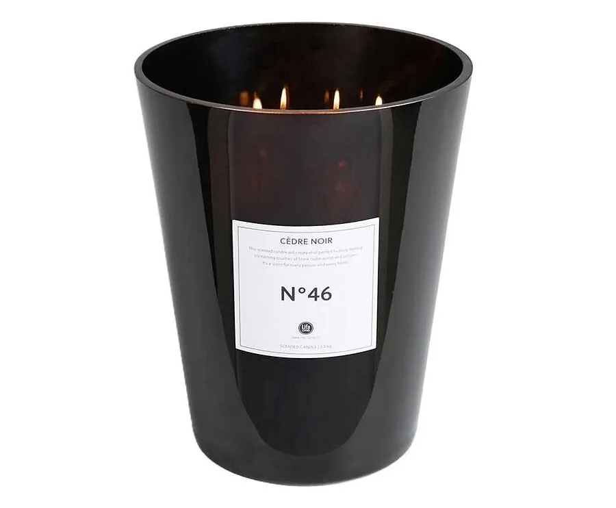 Lifa Living Geurkaars XL - Zwart Cederhout (Zwart Glas) - Geweldig In Ieder Huis!