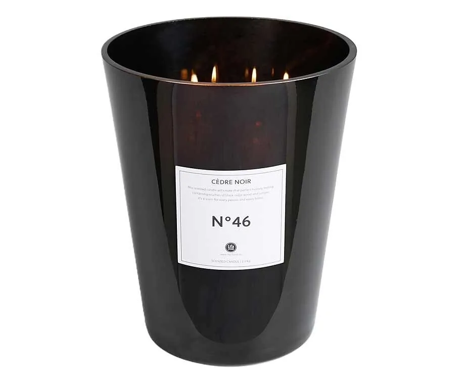 Lifa Living Geurkaars XL - Zwart Cederhout (Zwart Glas) - Geweldig In Ieder Huis!