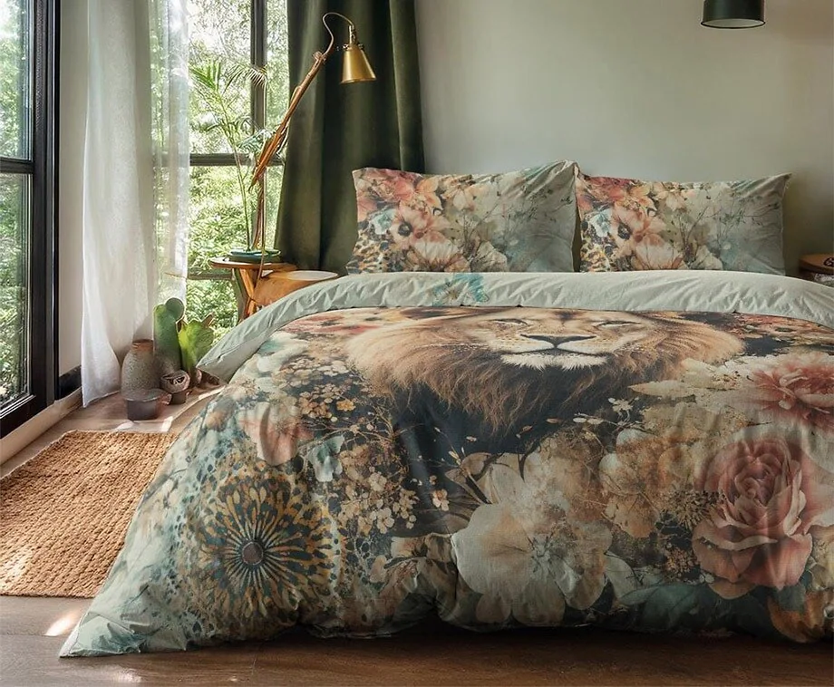 Dekbedovertrek Wildflower King 240 x 200/220 | lits-jumeaux Dierenprint