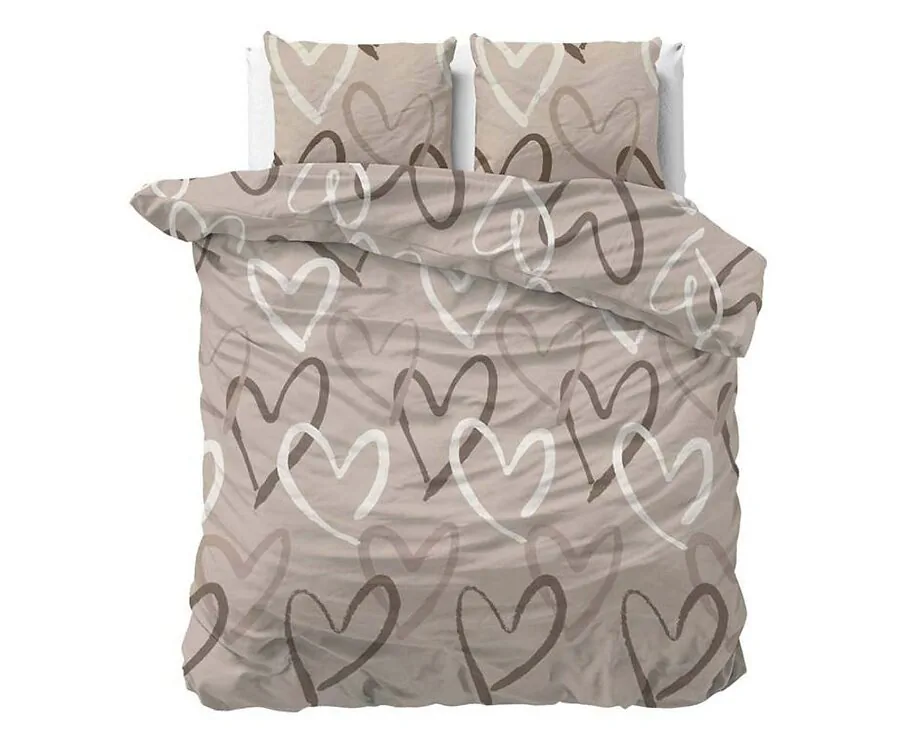 Sleeptime Dekbedovertrek - Fly Hearts - 140x200/220 | 1-persoons
