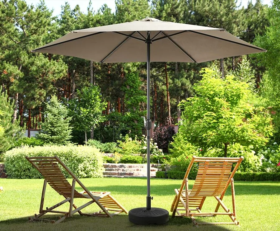 XL Parasol Taupe - Inclusief GRATIS Hoes!