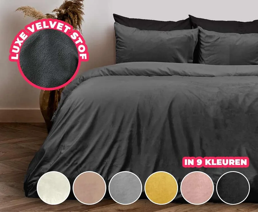 Sleeptime Velvet Dekbedovertrek - Luxe Fluwelen Stof!